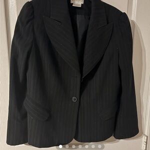 Worthington Black Pinstripe Blazer
